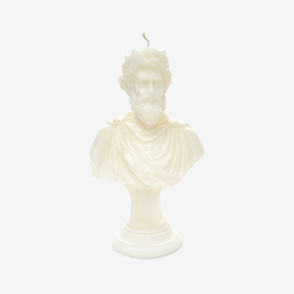 Olympus Zeus Bust Candle