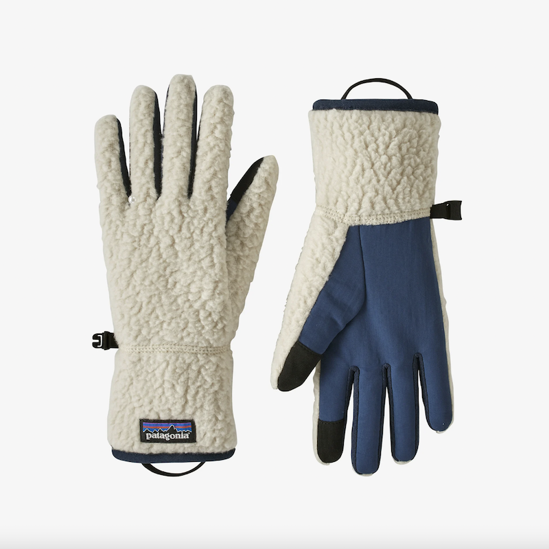 Retro Pile Fleece Gloves