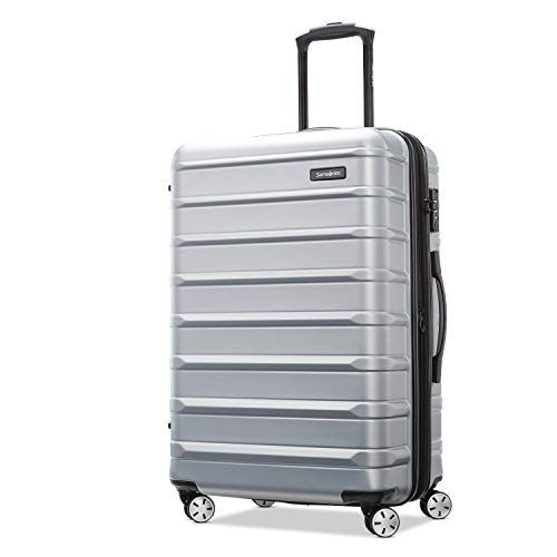 Omni 2 Hardside Expandable Luggage Checked-Medium 24-Inch, Artic Silver