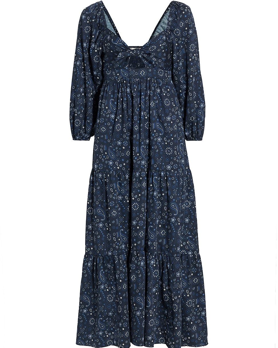 Imogen Paisley Cotton Maxi Dress