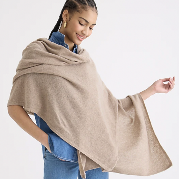 Cashmere-Wool Travel Wrap
