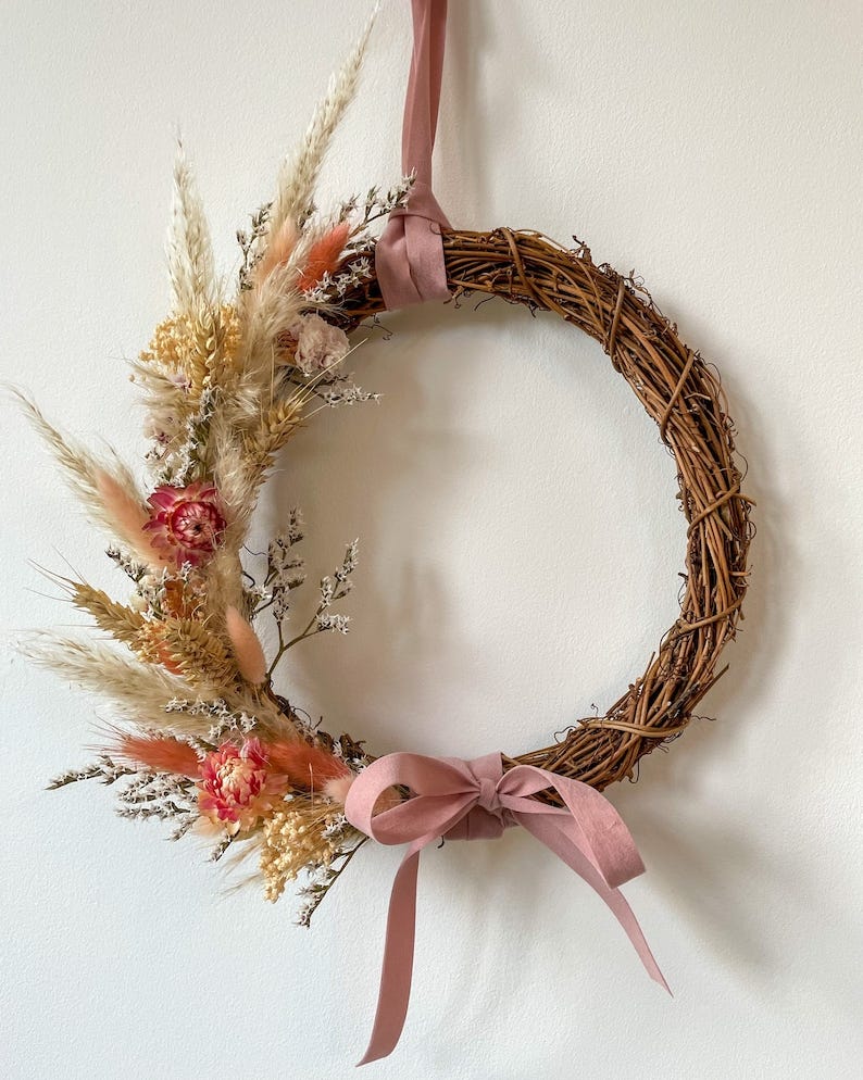 ชุดสร้างพวงหรีดดอกไม้แห้ง DIY ชุดสร้างพวงหรีดดอกไม้แห้ง DIY