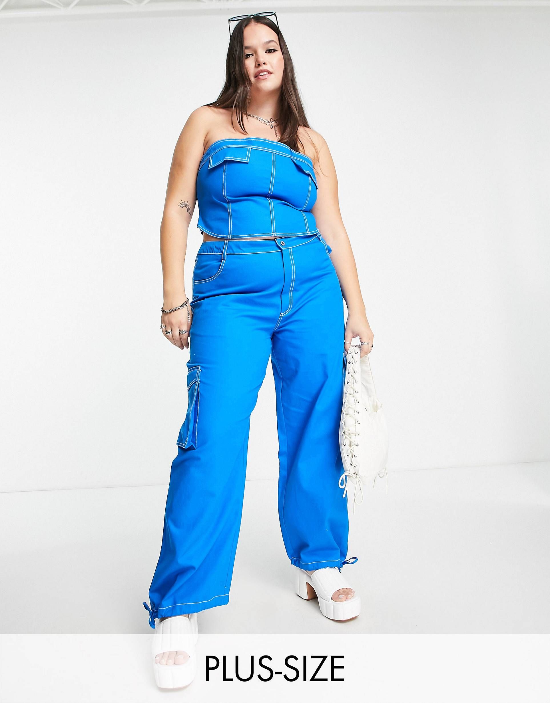 Plus Size Trousers  Womens Trousers  PrettyLittleThing