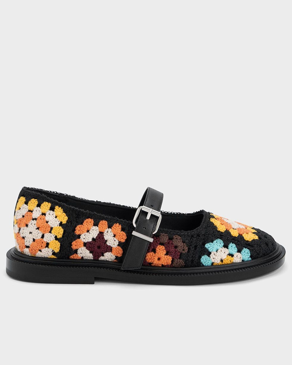 Crochet & Leather Mary Janes