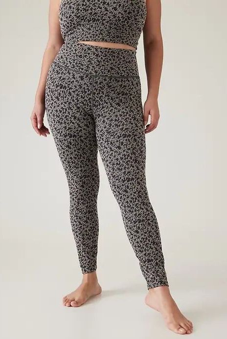 Spanx Look at Me Now double layer waistband leopard print jegging