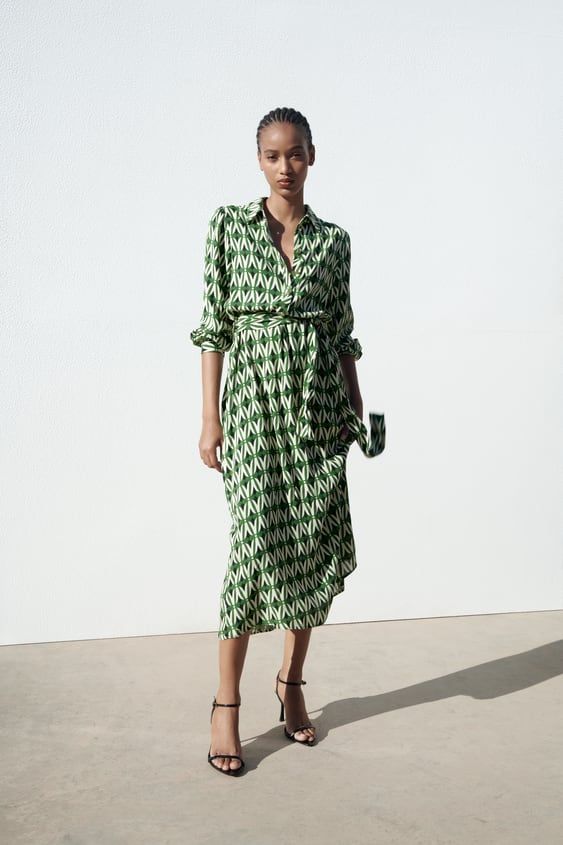 Geometric Print Dress