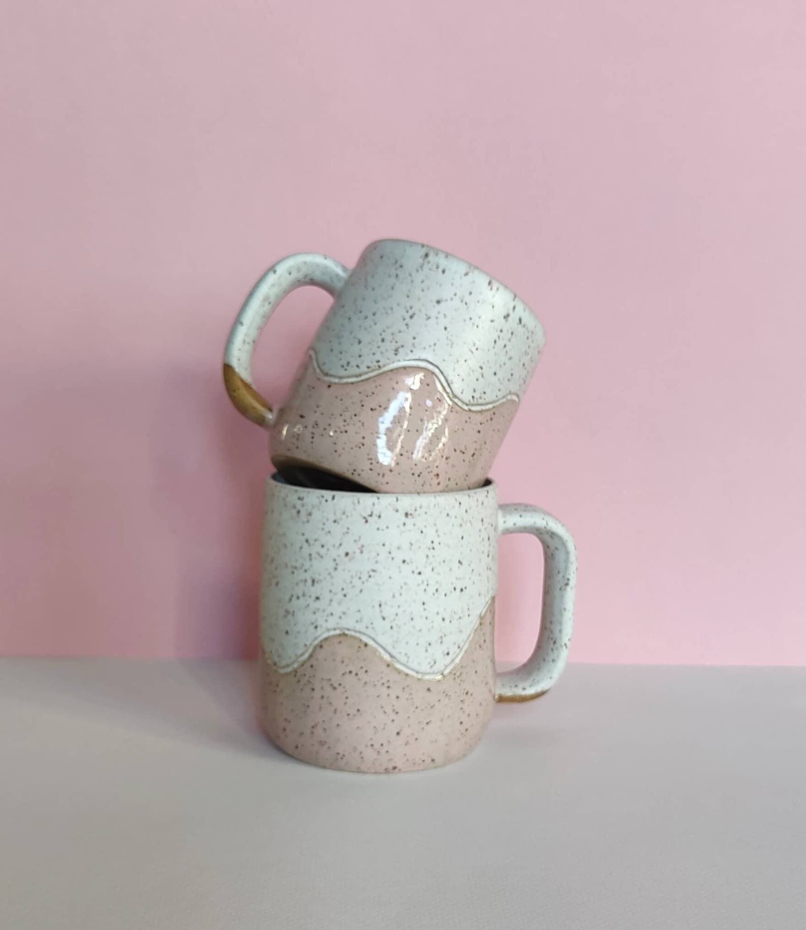 Two Tone Squiggle Mug