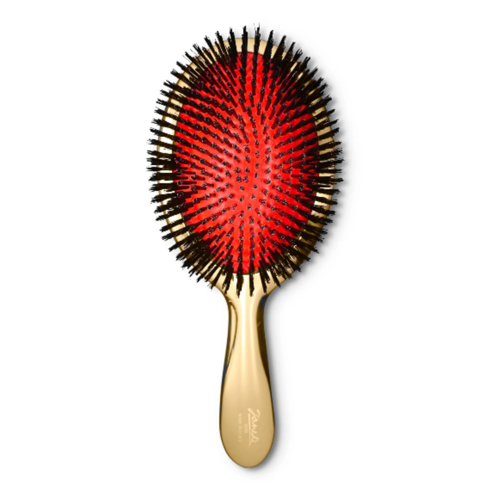 Large Pneumatic Natural Bristle Hairbrush
