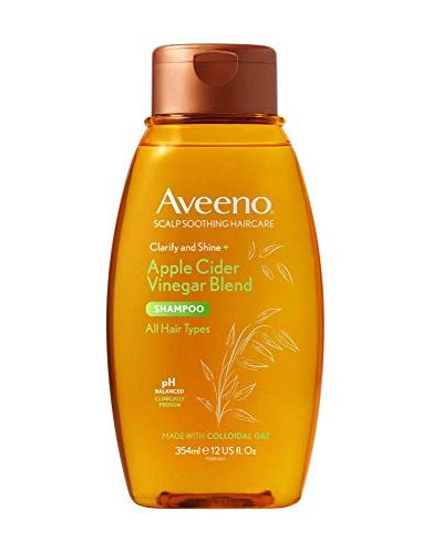 Aveeno Itchy Scalp Soothing & Clarifying Shampoo with Apple Cider Vinegar for Greasy Hair