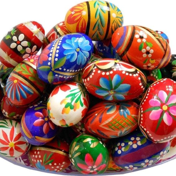 Handpainted Polish Wooden Easter Eggs