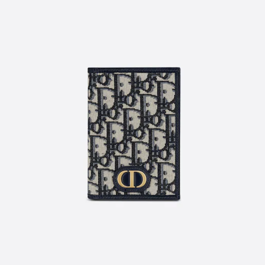 Shop Christian Dior DIOR OBLIQUE Passport cover by