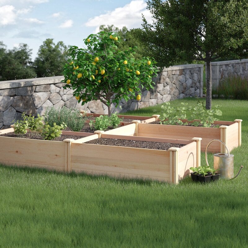 U-Shaped Raised Garden Bed