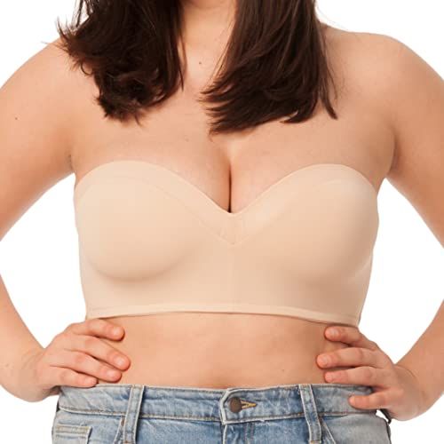 SOOMLON Plus Size Strapless Bras for Big Busted Women Large