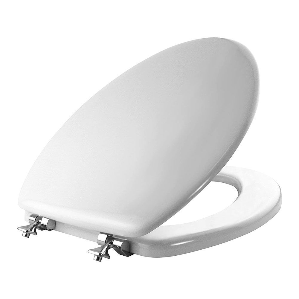 Toilet Seat with Chrome Hinges
