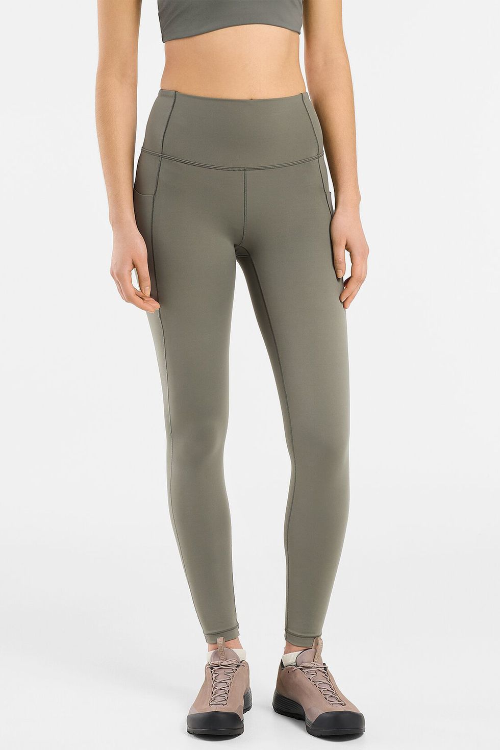 Army Green Middle Waisted Leggings 25” & Reviews - Army Green