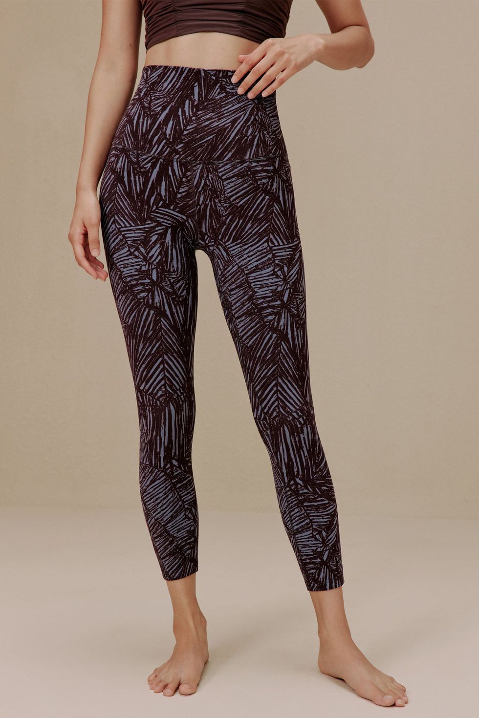 High Waisted Legging With Pockets Made of Heavy Organic Cotton With  Spandex, Wide Waistband is Doubled 