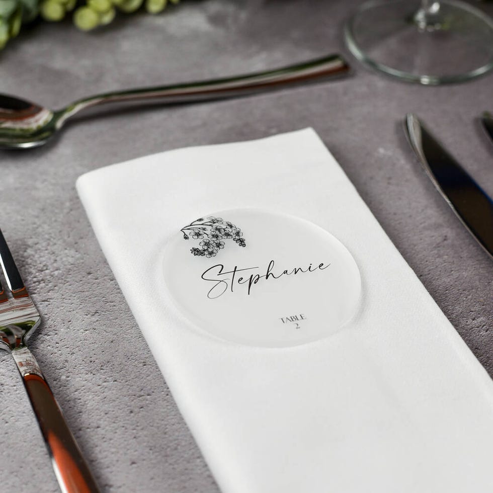 Personalised Acrylic Guest Place Name