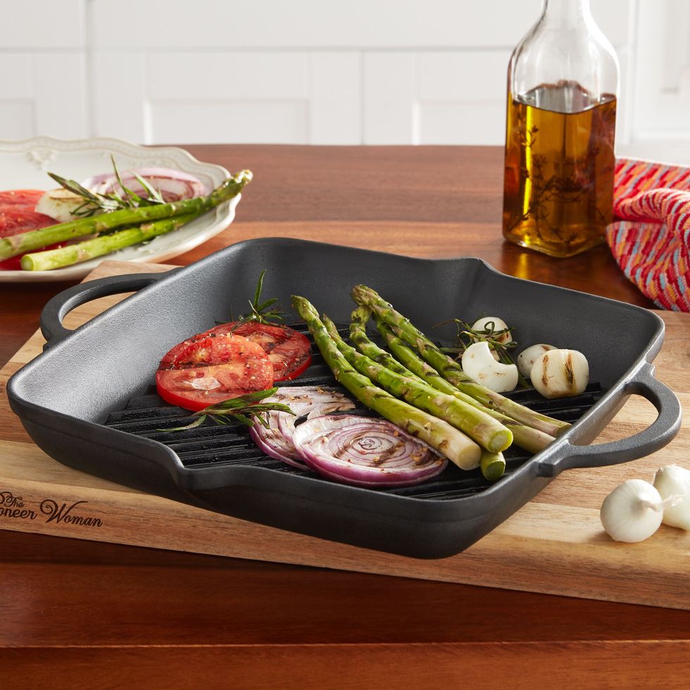 The Pioneer Woman Timeless Beauty Cast Iron Grill Pan
