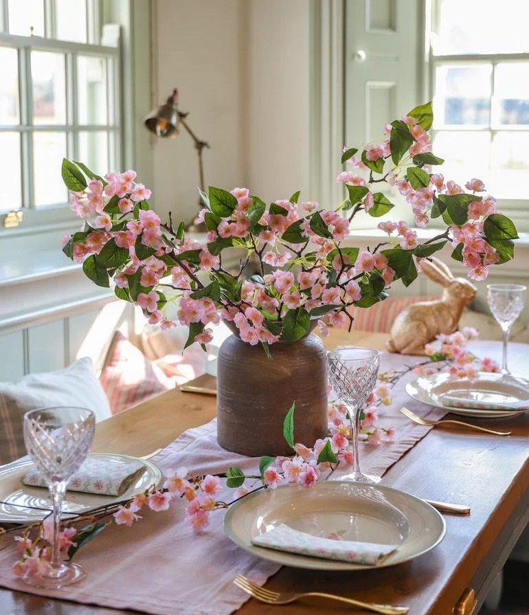 Joys | Faux Pink Blossom Arrangement