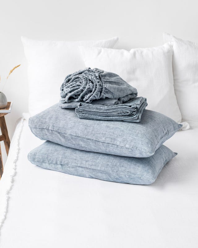 Melange Linen Sheet Set