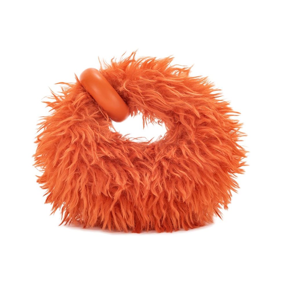 Abacus Faux Fur Mini Top Handle Bag 