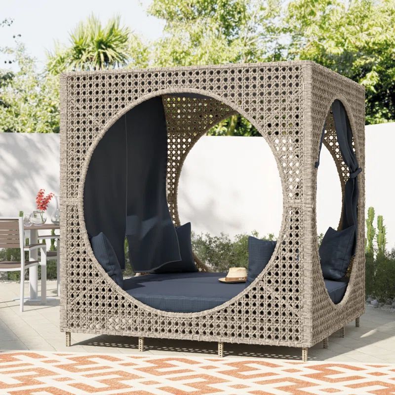 Brennan cube patio daybed hotsell with cushions