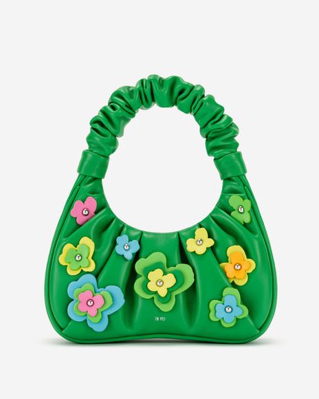 Gabbi Floral Medium Ruched Hobo Handbag