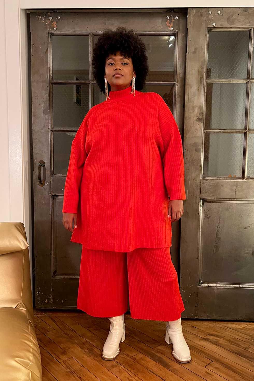 Wray Rene Sweater Dress Cherry Tomato