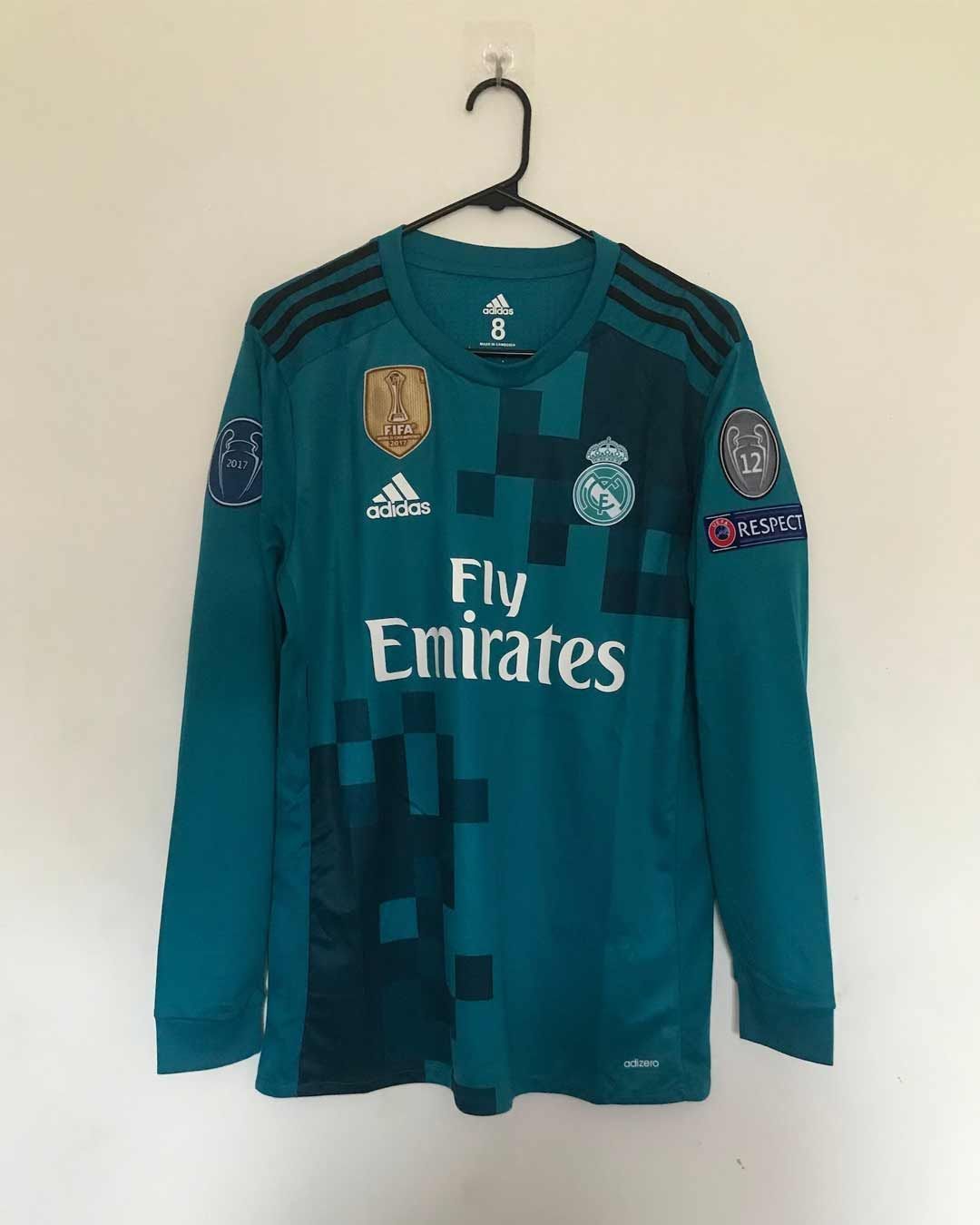 Playeras del real madrid manga larga hot sale