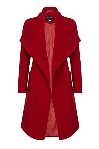 Wool Cashmere Wrap Coat with Large Collar