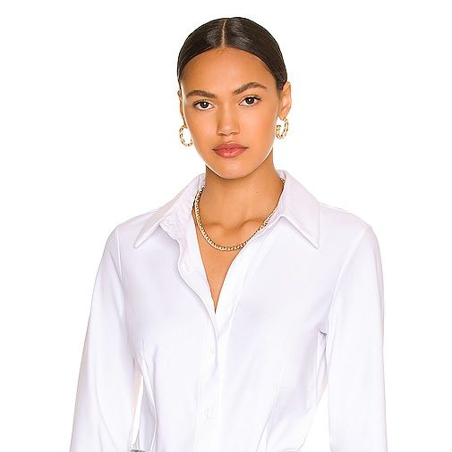 Classic White Button Up Shirt