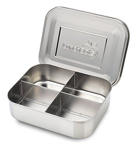Munchkin - Lunch Bento Box with Stainless Steel Utensils