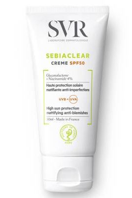 SVR Sebiaclear Daily Sunscreen SPF50 