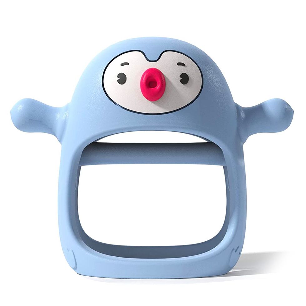Penguin Buddy Never Drop Silicone Baby Teething Toy