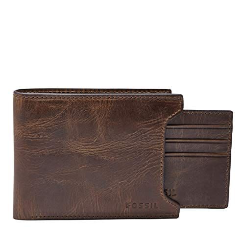 Fossil Men's Leather Slim Minimalist Bifold Front Pocket Wallet for Men