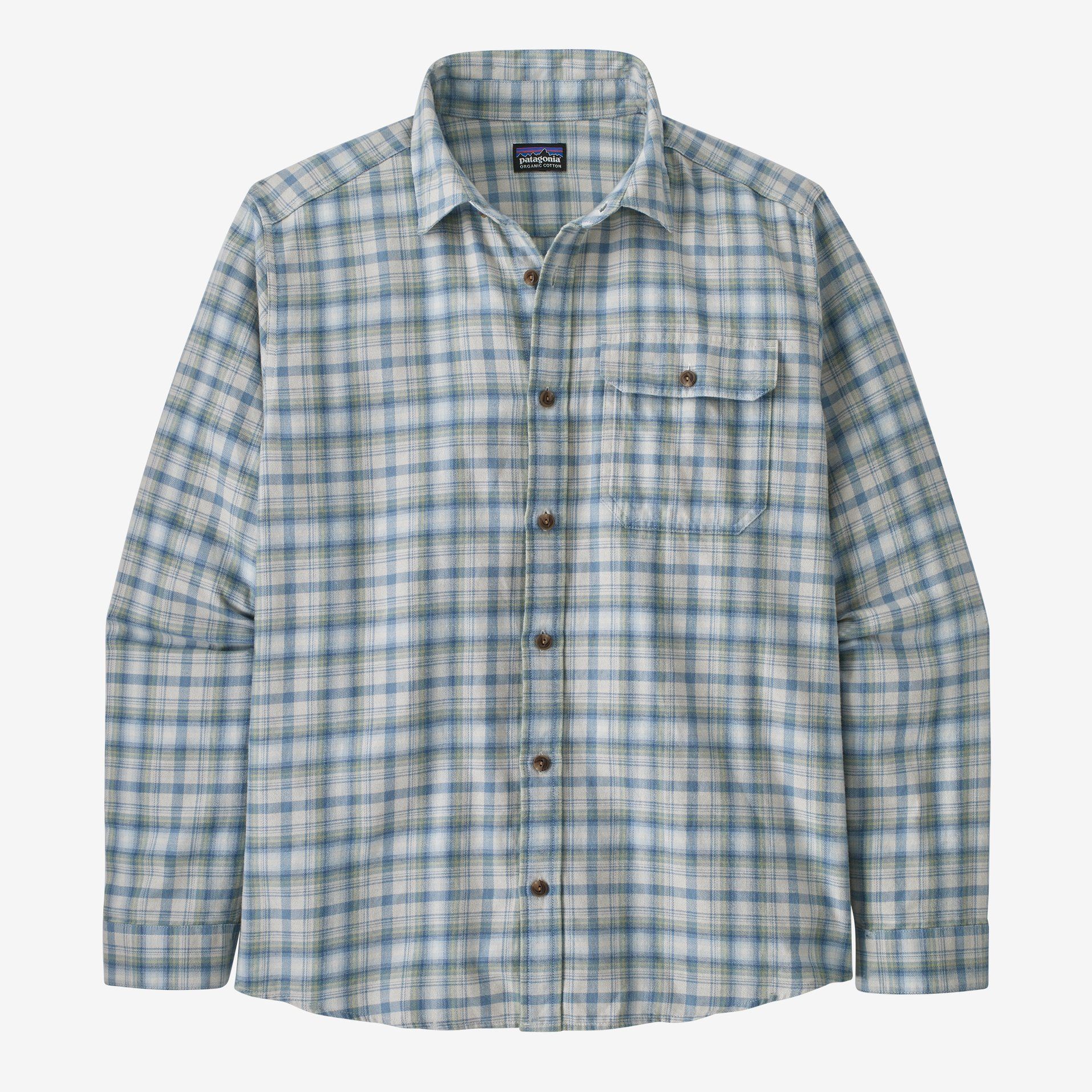 Long-Sleeved Cotton in Conversion Lightweight Fjord Flannel Shirt