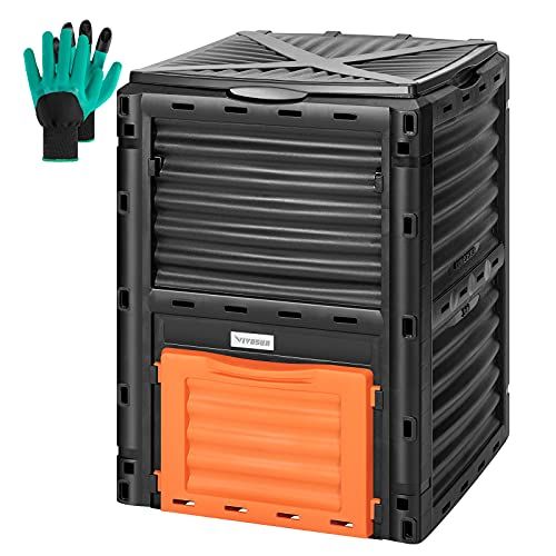 Compost Bin 80Gallon (300L), Outdoor Composter w/ Large Capacity
