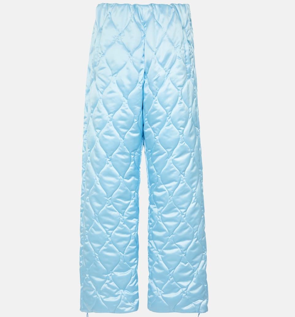 Quilted ski pants