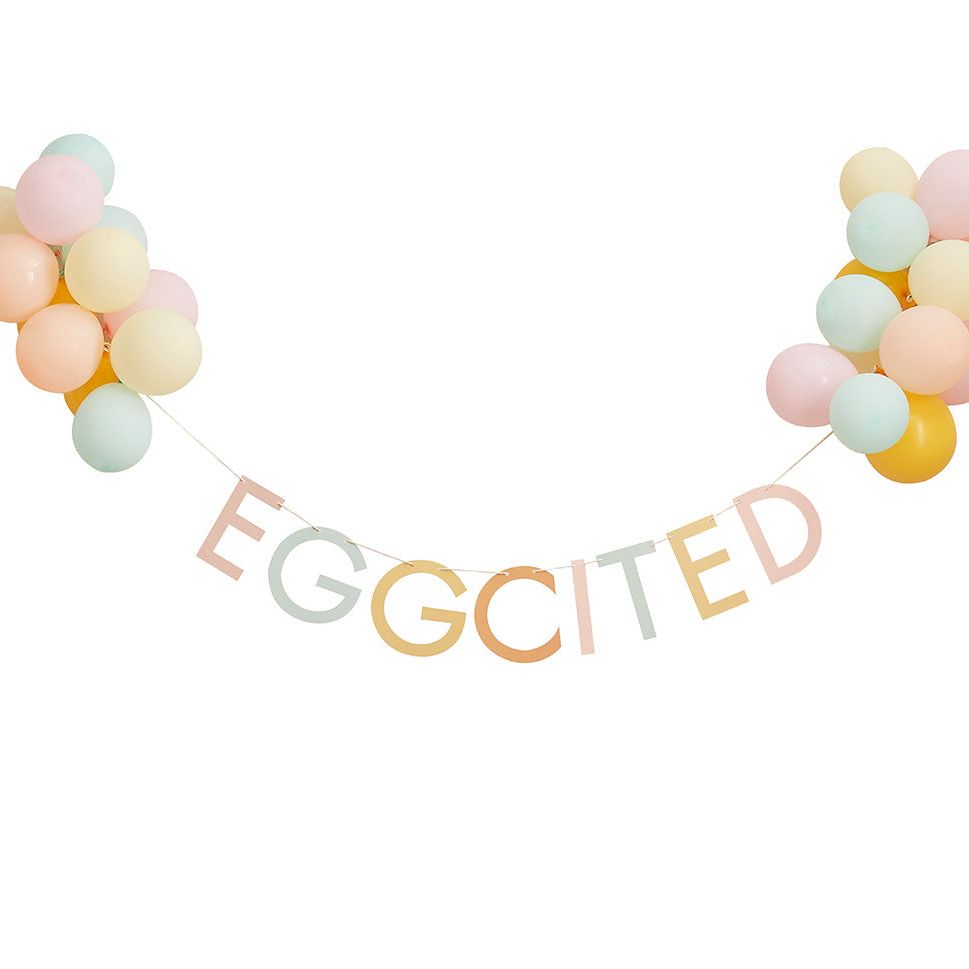 'Eggciting' Easter Bunting with Balloons