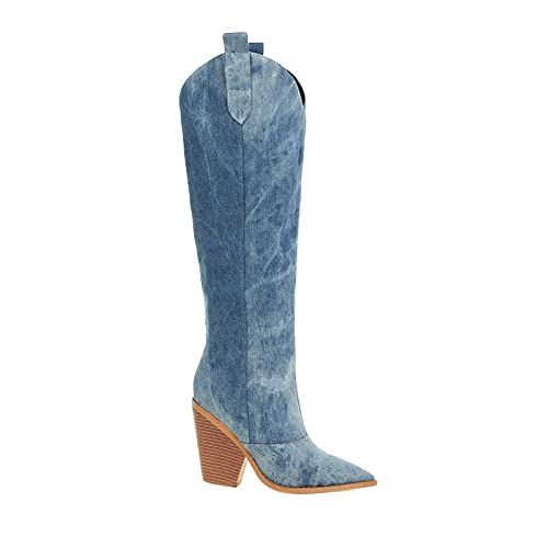 Botas best sale denim mujer