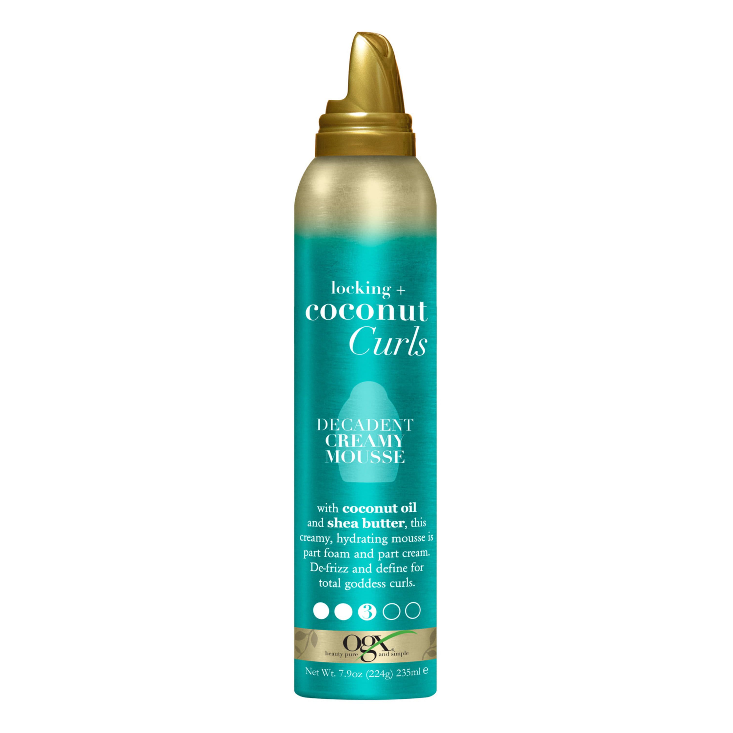 Locking + Coconut Curls Enhancing Decadent Creamy Hair Styling Mousse
