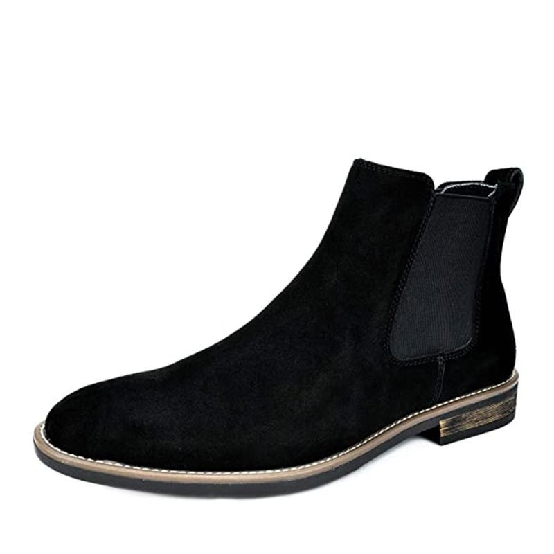 Suede Leather Chelsea Ankle Boots