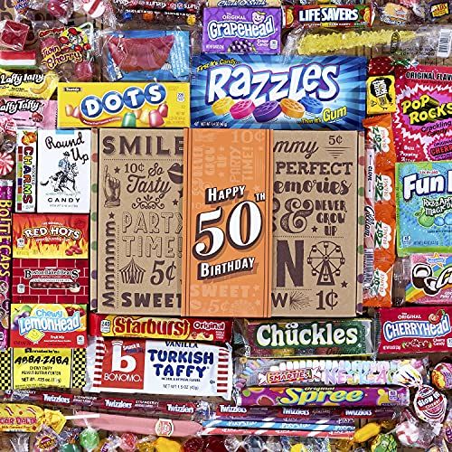 Vintage Candy 50th-Birthday Box
