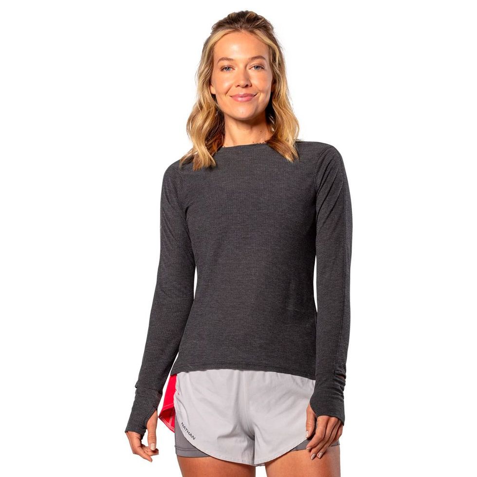 Under armour Women XL Shirt Athletic Stretch Workout Yoga Gray Long Sleeve