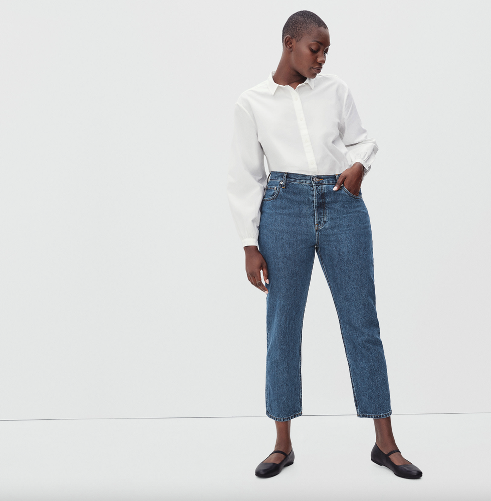 High-Rise Straight-Leg Jeans | Cleo
