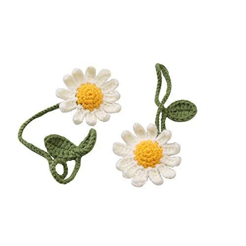 Crochet Daisy Bookmarks