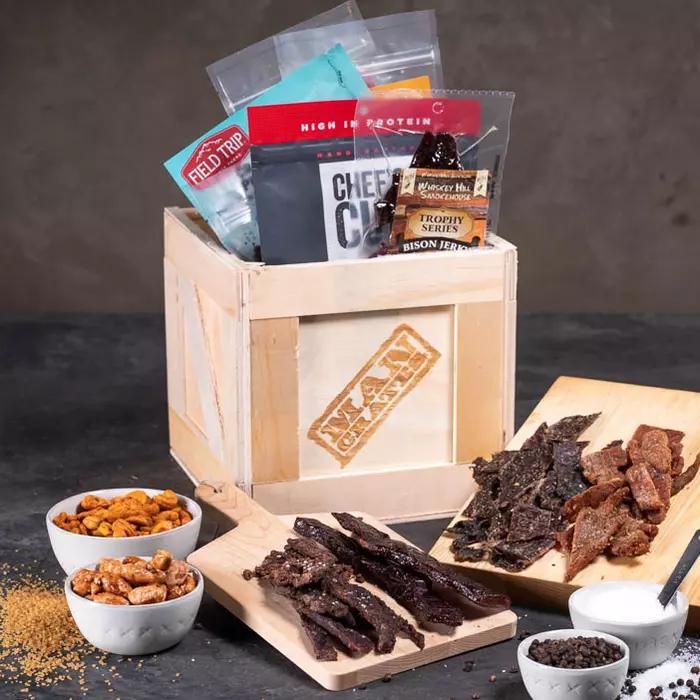 Jerky Gifts For Men, Gift Bag filled with a Mix of Beef Jerky and Beef  Sticks