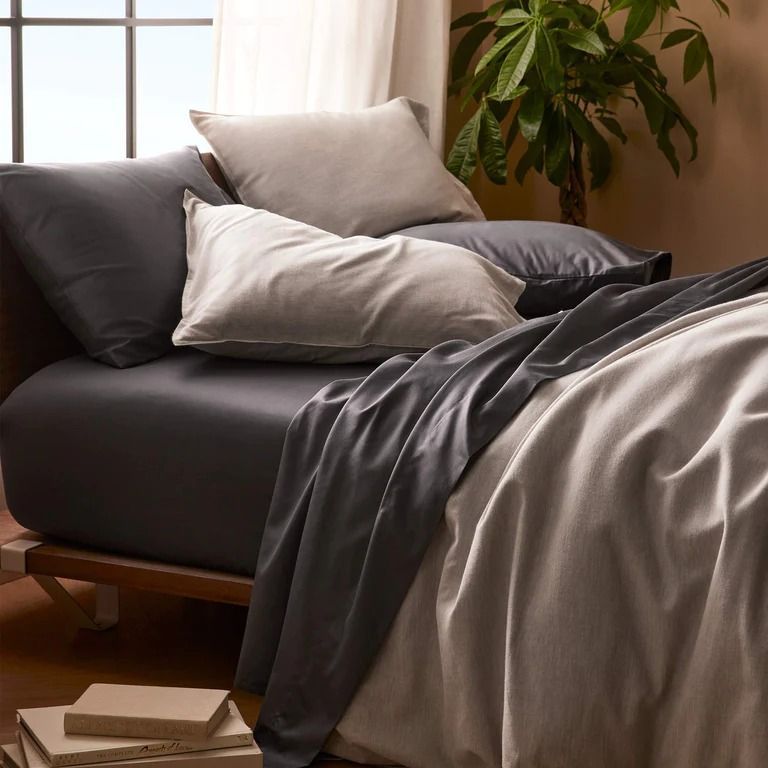 Luxury 1000 Thread Count Bed Sheets Set - 100% Cotton Sateen - Soft, Thick  & Deep Pocket by California Design Den - Deep Blue, Queen
