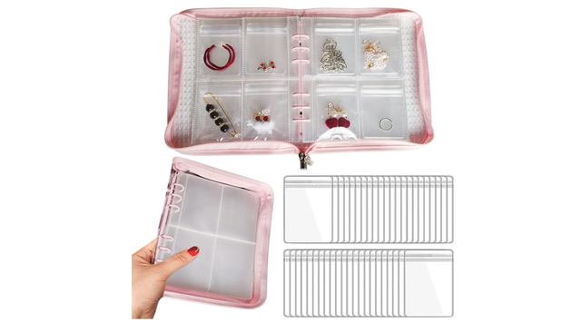 Transparent Jewelry Storage Book