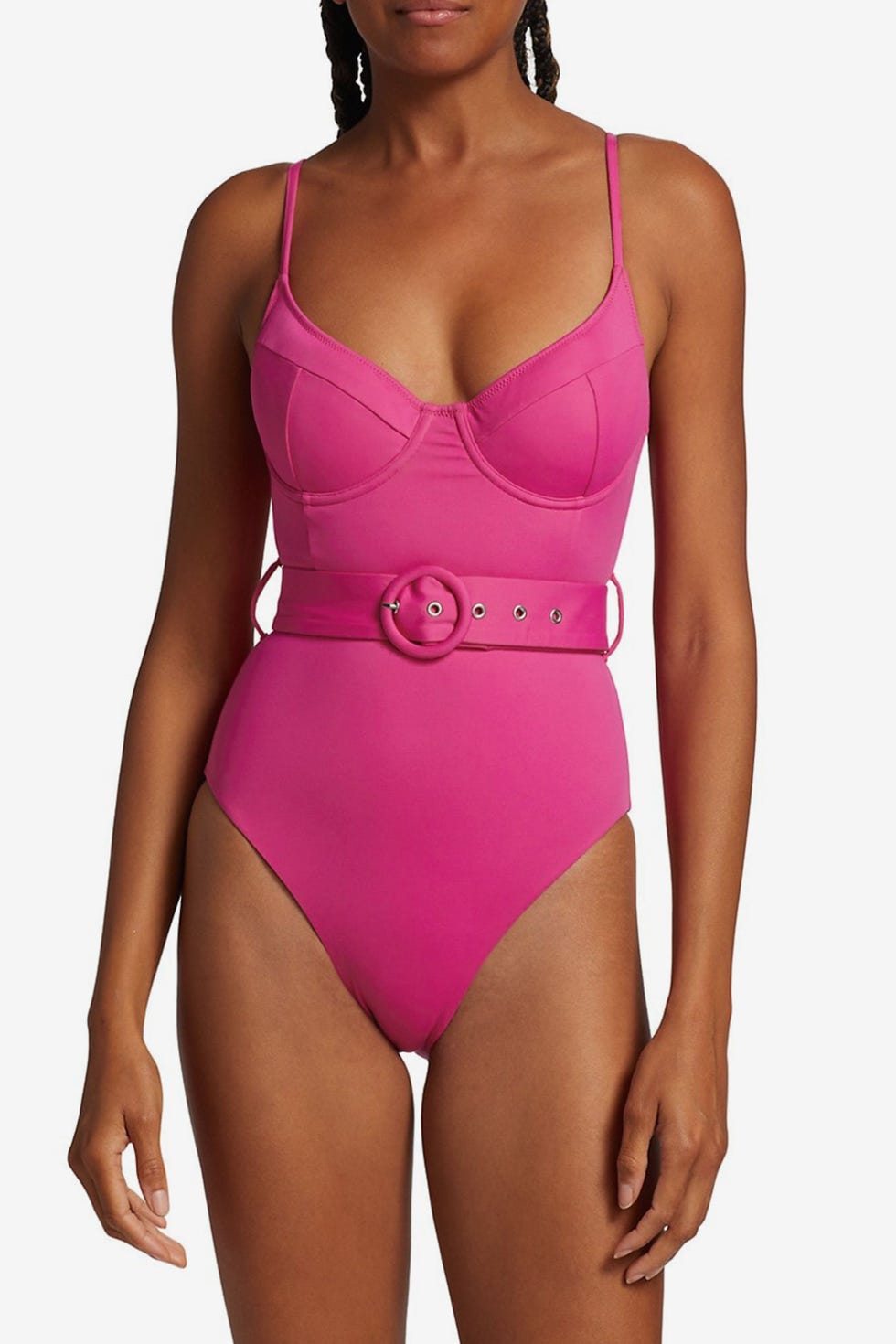 Noa Belted Underwire One Piece Swimsuit
